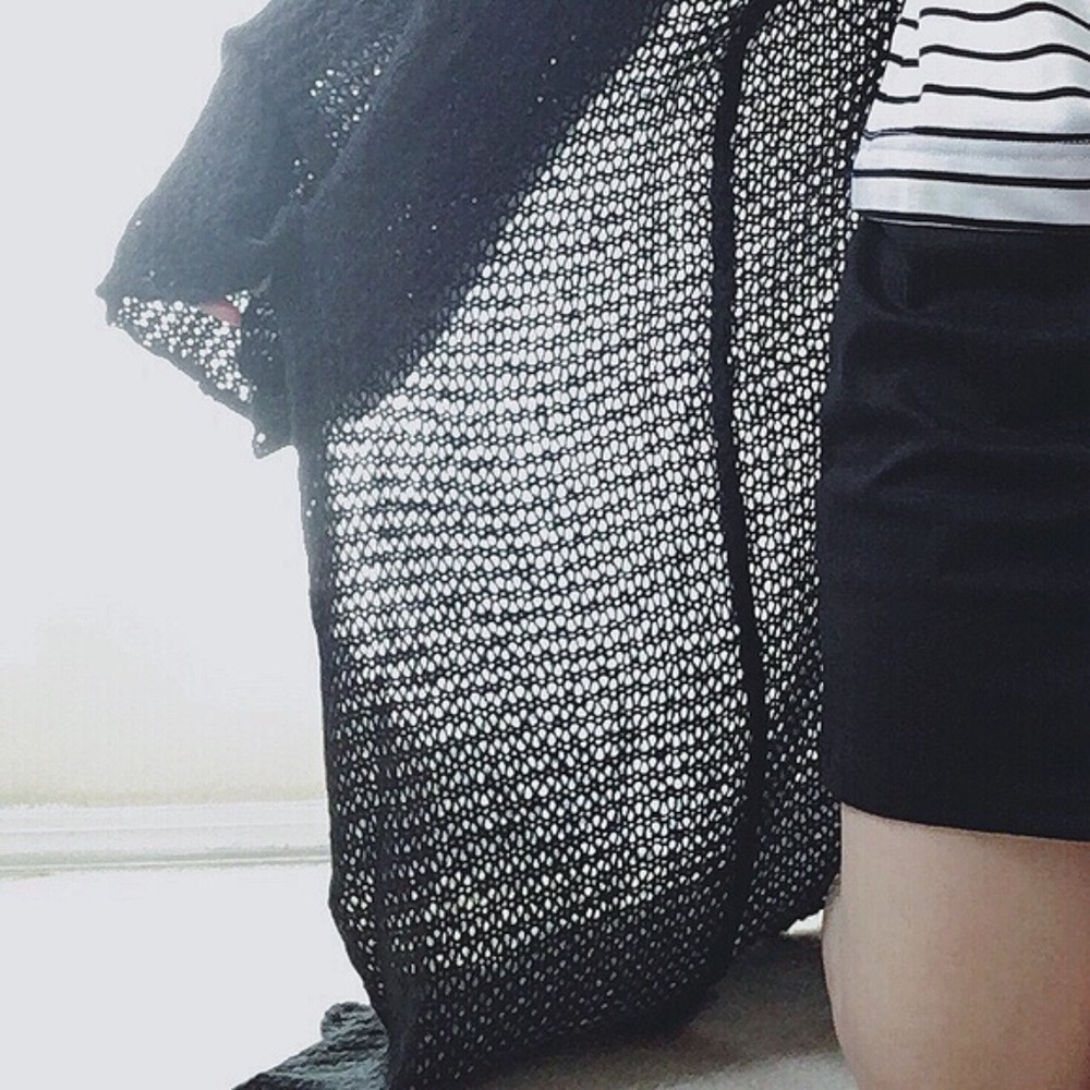 🏷BOGO-NWT Black Oversized Open-front cardigan - Picture 6 of 8